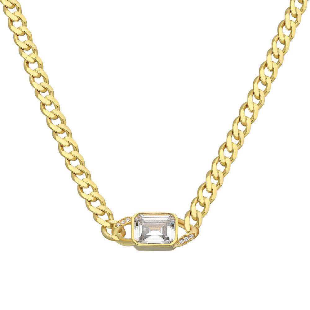 Kardelen ANGELA ZIRKONIA HALSKETTE - 925 SILBER Super Sparpreis