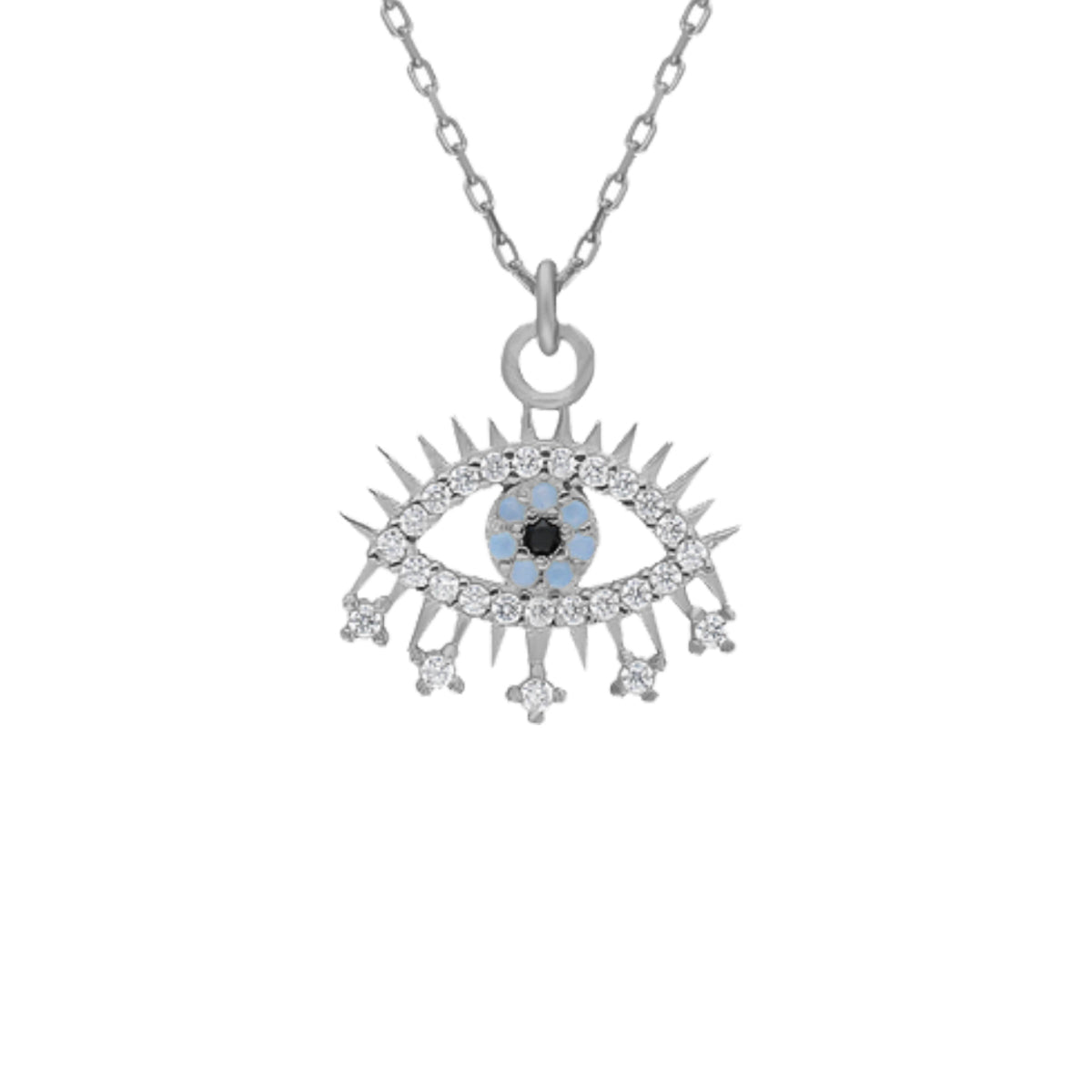 Kardelen Eye Effect Kette - 925 SILBER Blitzverkäufe