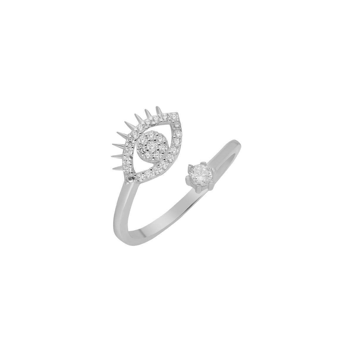 Kardelen Zirconia Eye Ring - 925 SILBER Super Sparpreis
