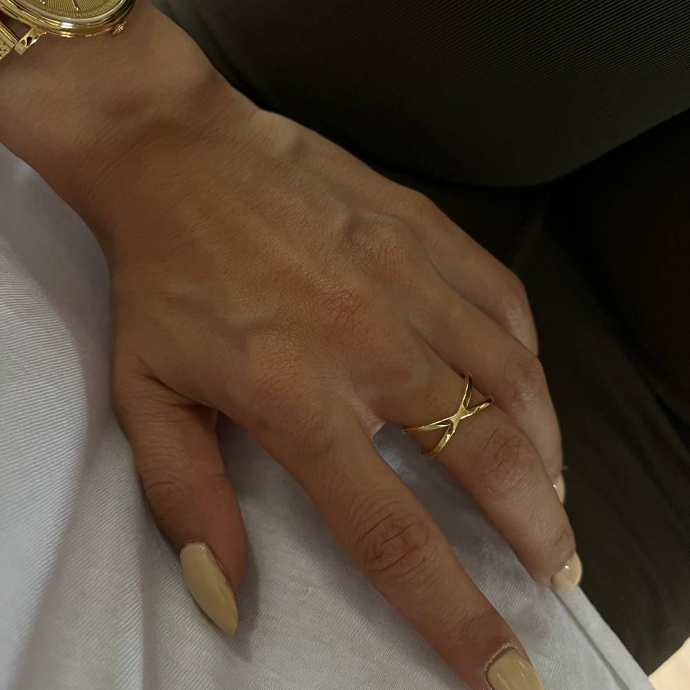 Kardelen Cross Ring - 925 SILBER Rabatt