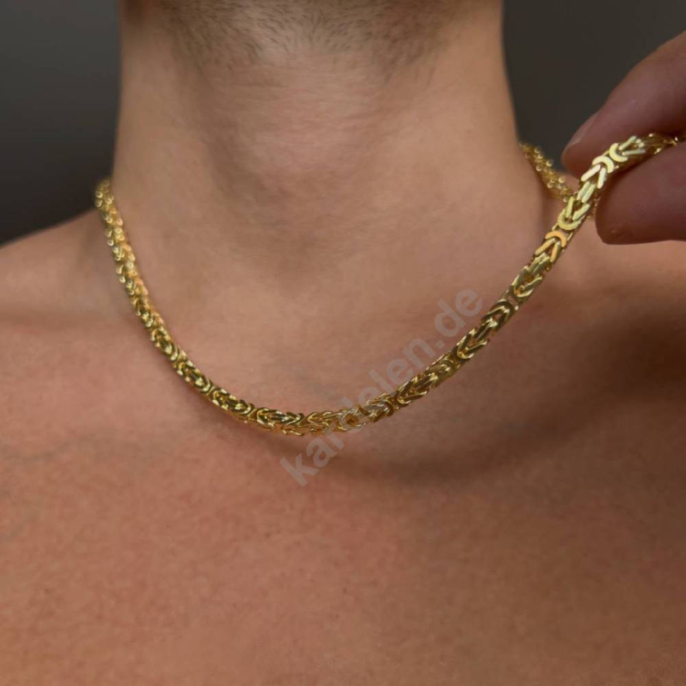 Kardelen 14K GOLD KÖNIGSKETTE Jubiläumsangebot