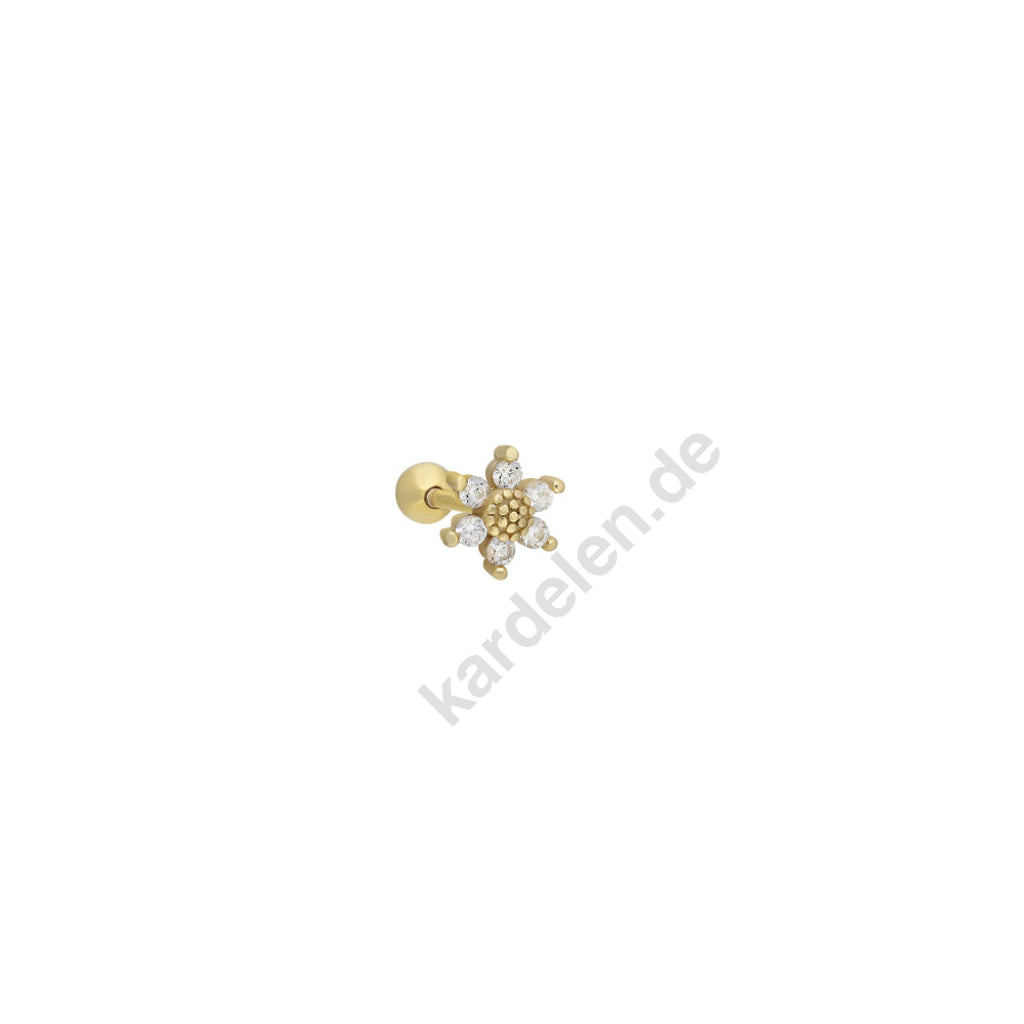 Kardelen Flower Piercing - 925 SILBER Rabatt