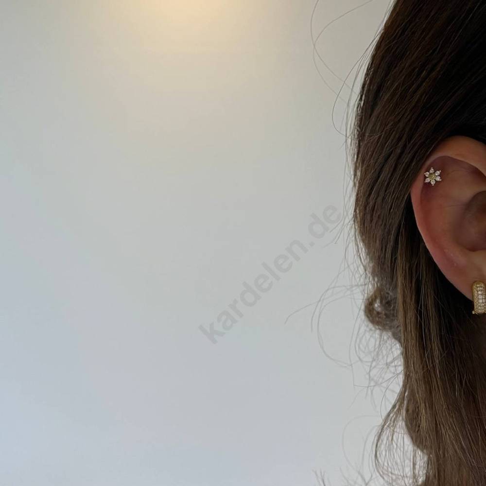 Kardelen Flower Piercing - 925 SILBER Rabatt