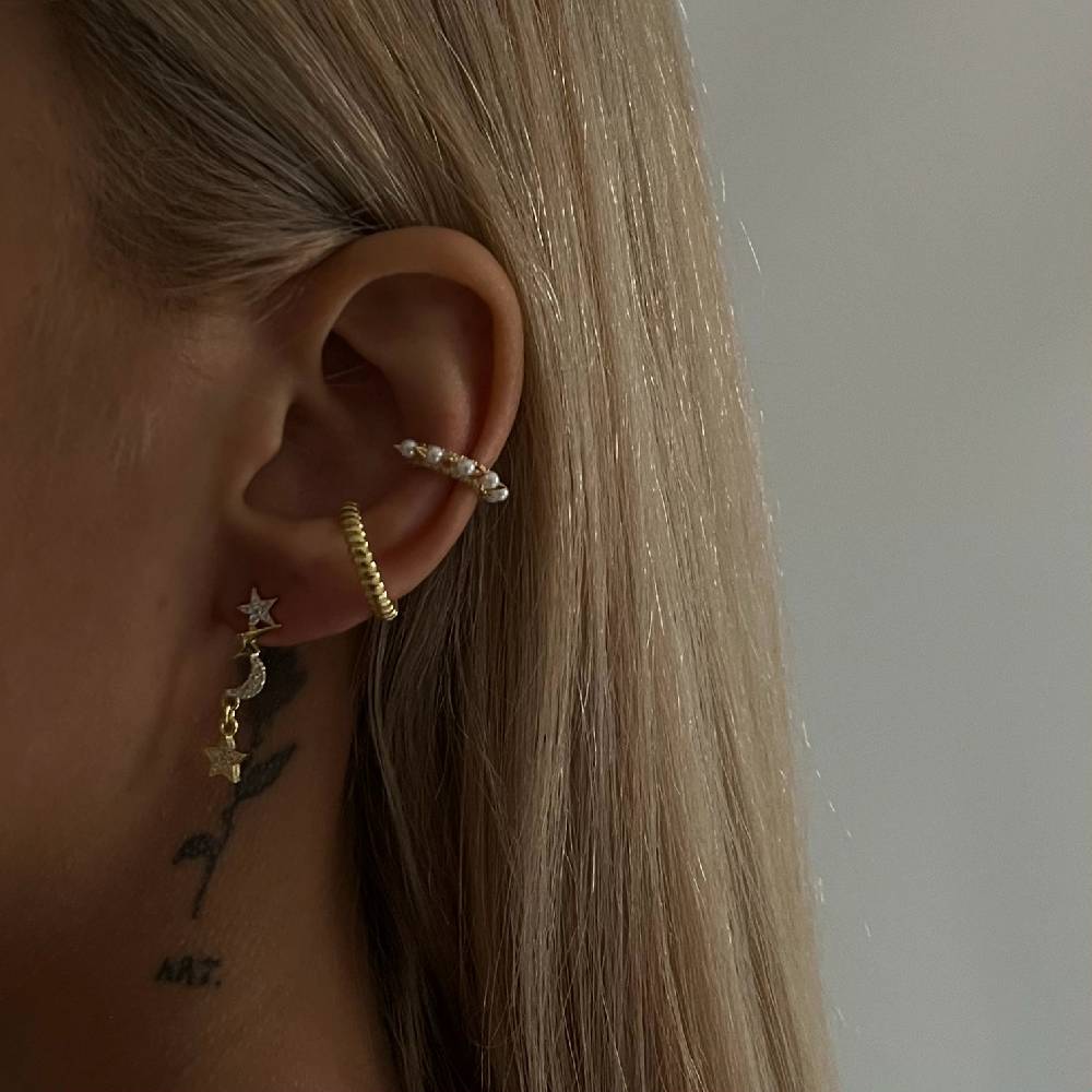 Kardelen Symbolisierte Ohrringe mit Zirkonia - 925 SILBER Osterangebot