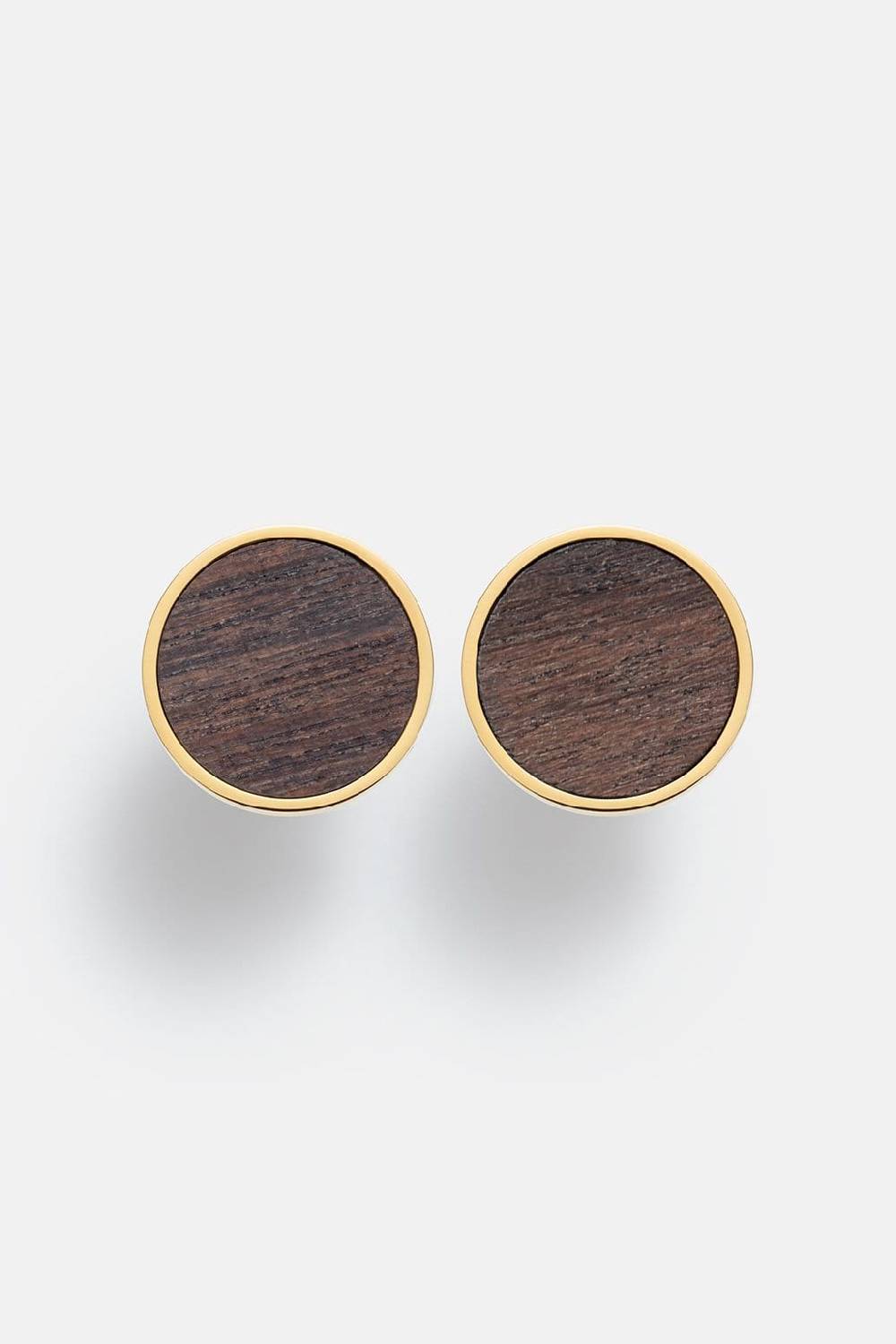 Kerbholz CIRCLE EARRING Walnuss Vierteljährliche Förderung