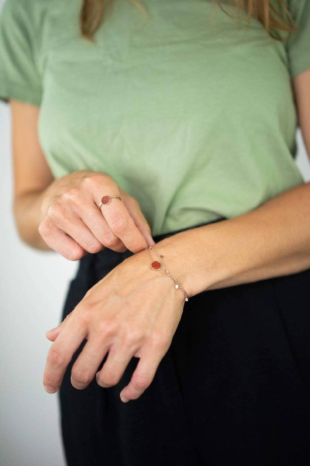 Kerbholz CIRCLE DOUBLE BRACELET Sandelholz Nur noch ein Tag übrig