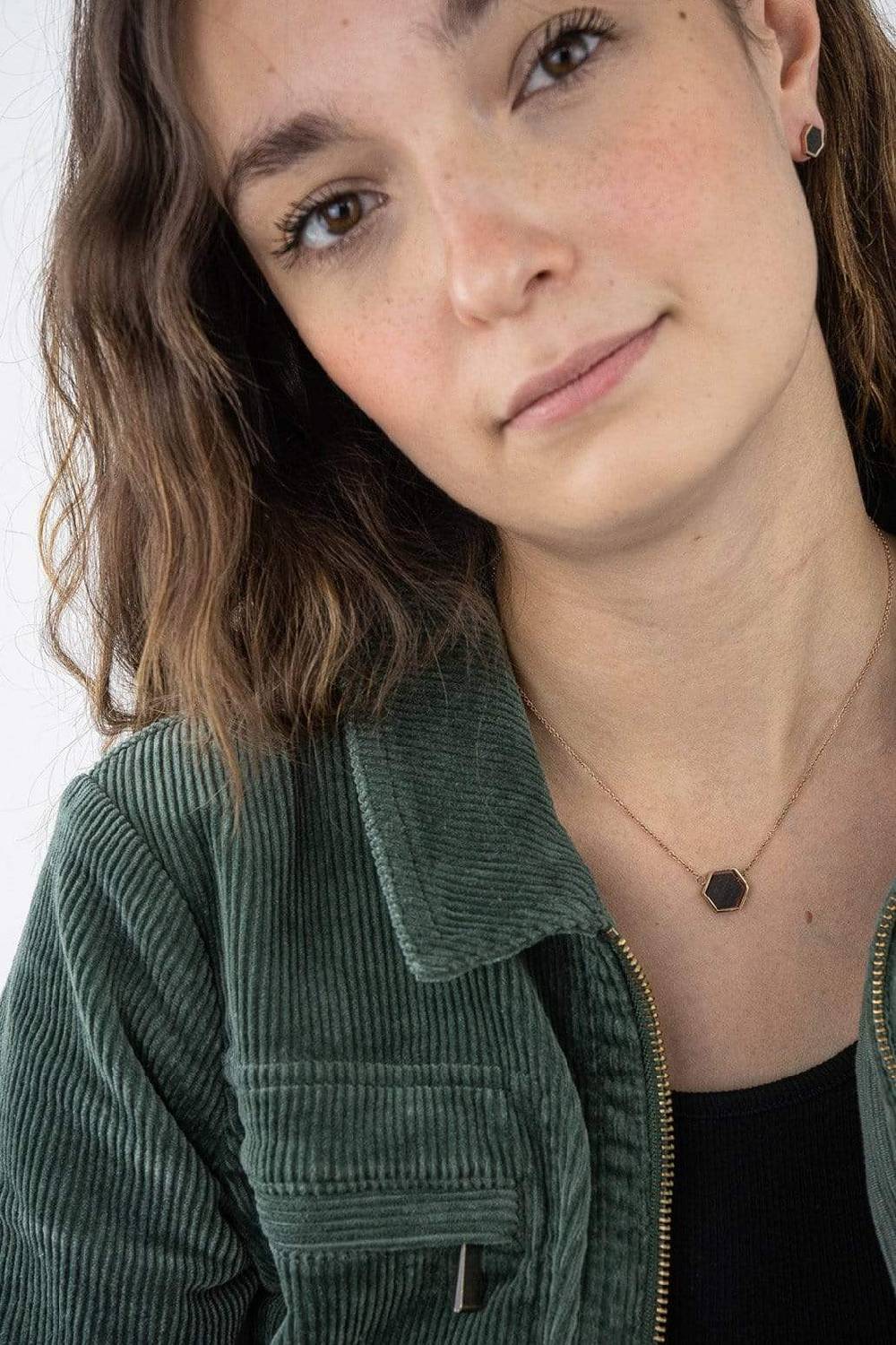 Kerbholz HEXA NECKLACE Walnuss Begrenzt auf 3 Tage