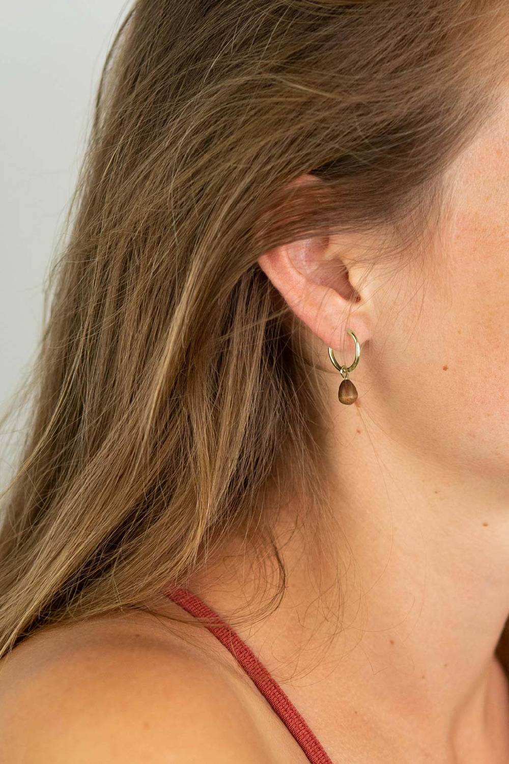 Kerbholz DROP EARRING Walnuss Im Verkauf