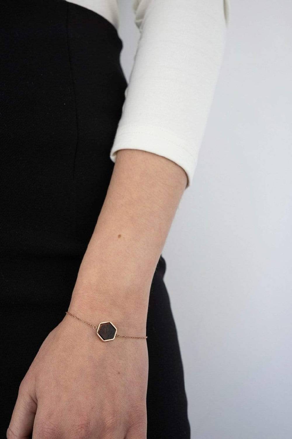 Kerbholz HEXA BRACELET Walnuss Flash Sale