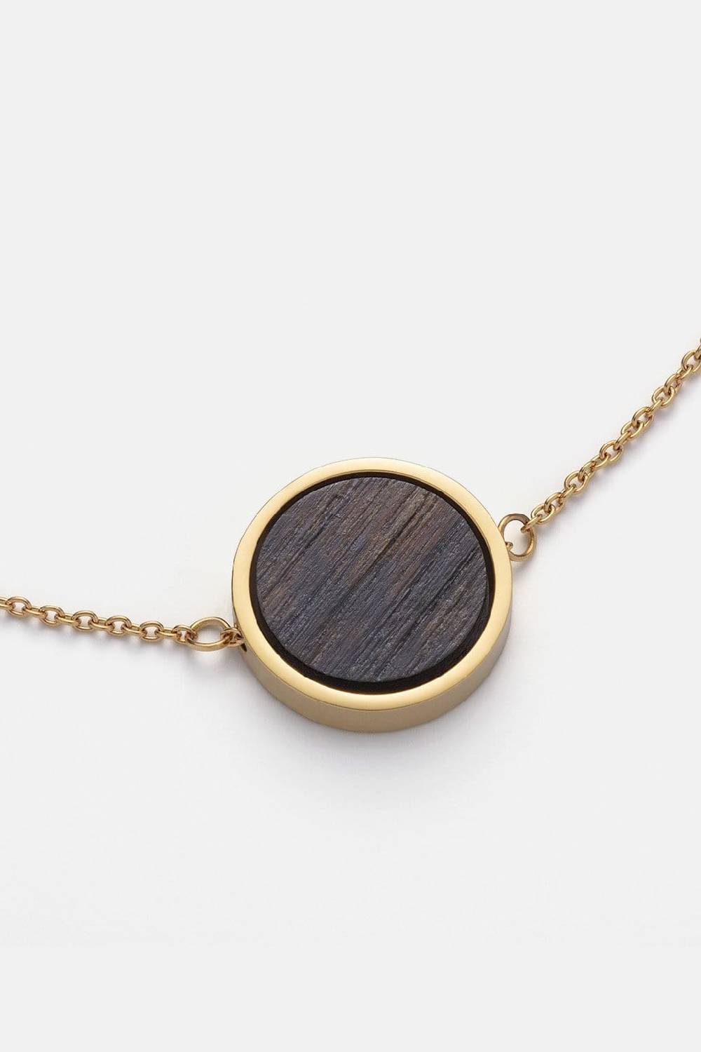 Kerbholz CIRCLE NECKLACE Walnuss Begrenztes Angebot