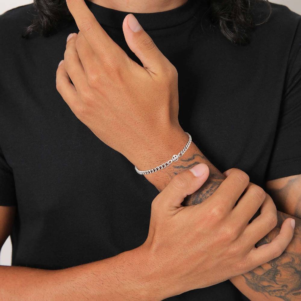 Kuzzoi Panzer-Armband mit Smiling Face Kauf eins, bekomm eins gratis