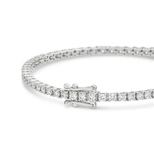 Leaf Jewelry Tennisarmband mit Diamanten, Weißgold, 3.42ct, 17.0cm VIP-Rabatte