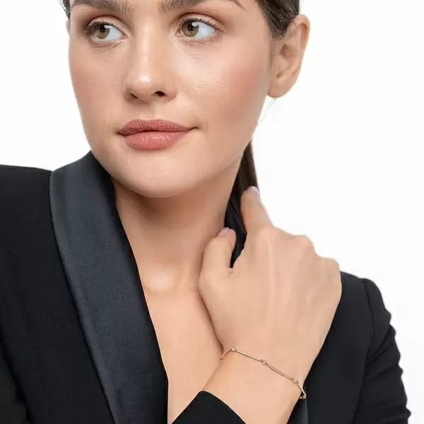 Leaf Jewelry Armband Bar, 18K Weissgold, Diamanten Tiefpreis