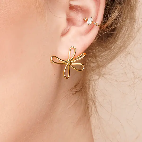 Leaf Jewelry Ohrstecker Blossom, groß, 925 Sterlingsilber Rabatt
