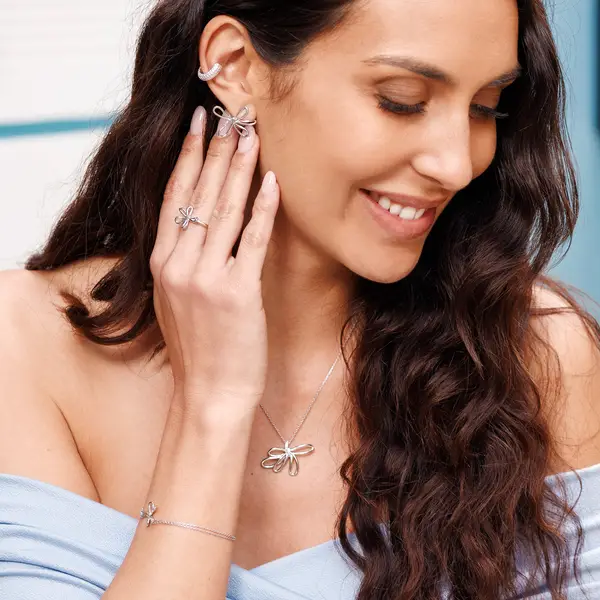 Leaf Jewelry Armkette Blossom, 18 K Rosegold vergoldet Großer Ausverkauf