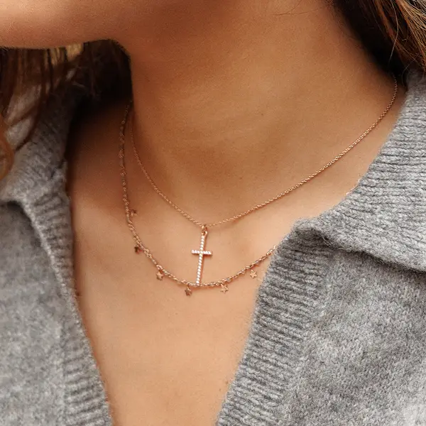 Leaf Jewelry Halskette Labradorit Stars, 18 K Gelbgold vergoldet Osterangebot