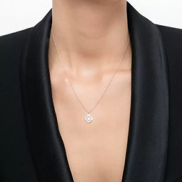 Leaf Jewelry Halskette Clover, 14 K Rosegold Meist gekauft