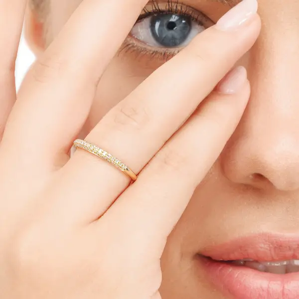 Leaf Jewelry Ring DAZZLE mit Diamanten, 14K Gelbgold JETZT KAUFEN