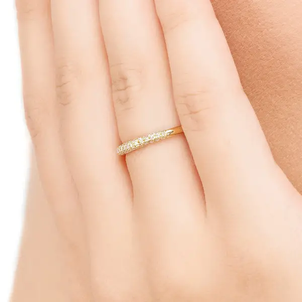 Leaf Jewelry Ring DAZZLE mit Diamanten, 14K Gelbgold JETZT KAUFEN