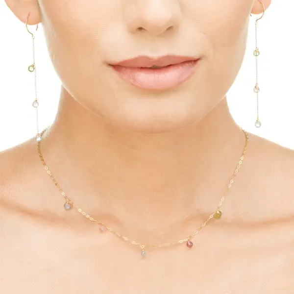 Leaf Jewelry Halskette Sweet Gems, 14K Gelbgold Günstig kaufen