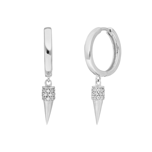 Leaf Jewelry Creole Single Stud, 925 Sterlingsilber Wochenangebot