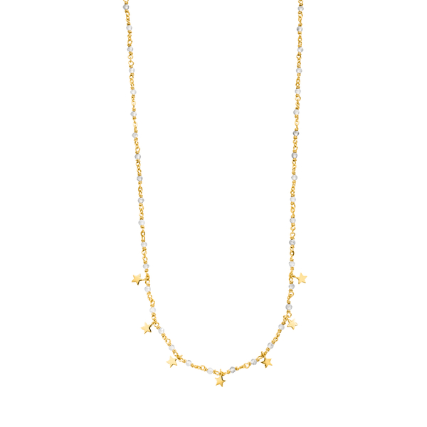 Leaf Jewelry Halskette Labradorit Stars, 18 K Gelbgold vergoldet Muttertagsangebot