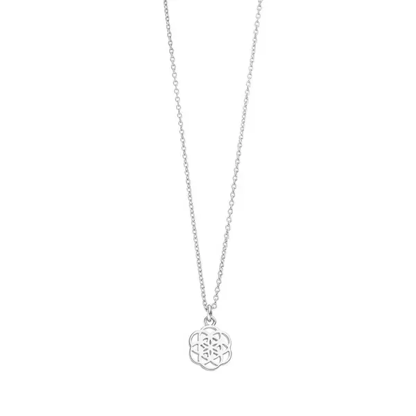 Leaf Jewelry Halskette Flower of Life, 45cm, 925 Sterlingsilber Letzte 3 Tage