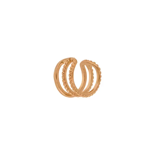 Leaf Jewelry Silber Earcuff, TRIPLE, Rosegold Neueste Stile