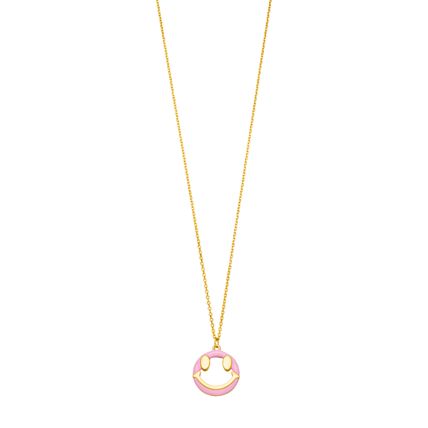 Leaf Jewelry Halskette "Joy" EMOJI, 18 K Gelbgold vergoldet Zeitbegrenzte Promotion