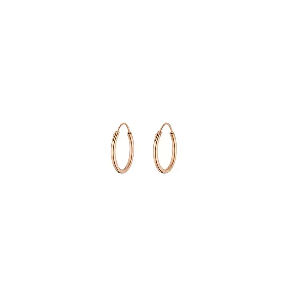 Leaf Jewelry Creole Pure, klein, 18 K Rosegold vergoldet Super Rabatt