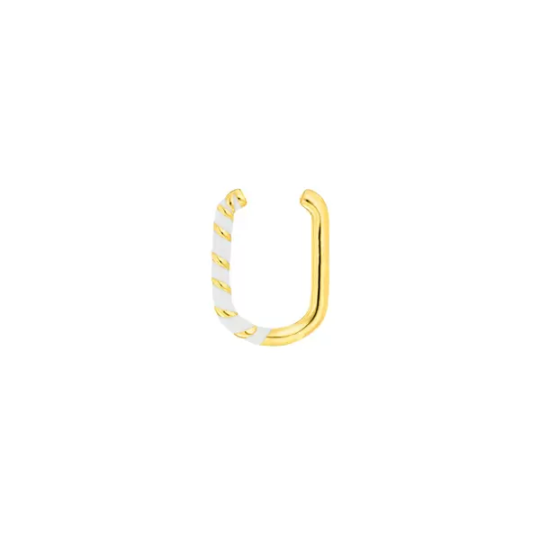 Leaf Jewelry Silber Earcuff, Gelbgold, Neon Twist Kostenloser Versand international