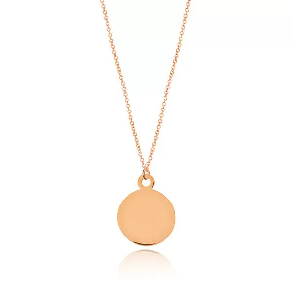 Leaf Jewelry Halskette Plate, 14 K Rosegold Fabrikladen