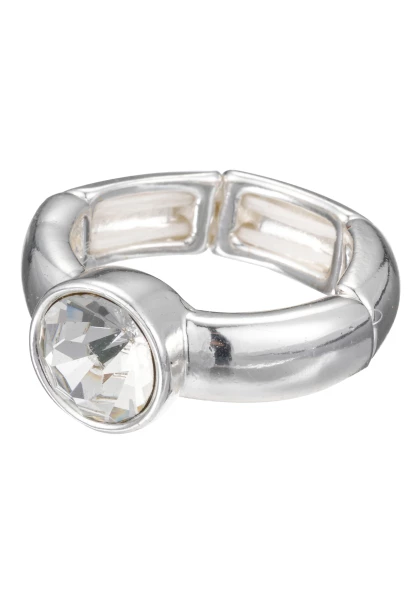 Leslii Ring silber mit rundem Kristall JETZT KAUFEN