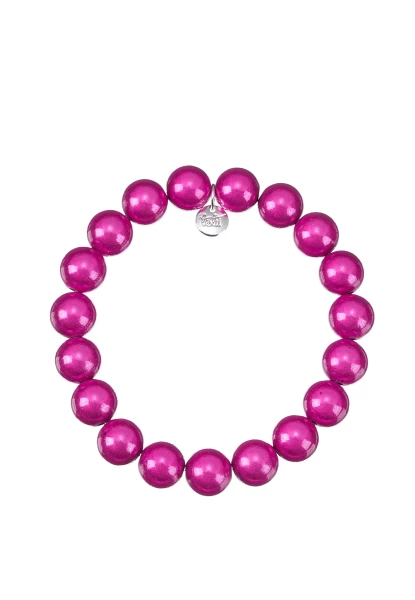 Leslii Reflective Pearl Perlen-Armband Magic 3D-Effekt Ø 10mm Pink Kostenloser Versand