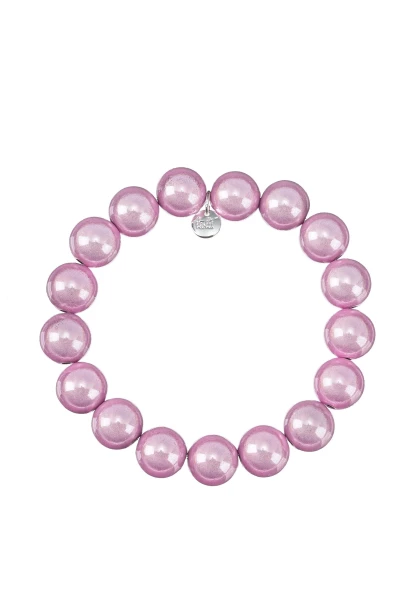 Leslii Reflective Pearl Perlen-Armband Magic 3D-Effekt Ø 12mm Rosa Bis zu 50% Rabatt