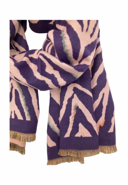 Leslii Schal mit Zebra-Muster Lila Preisnachlass