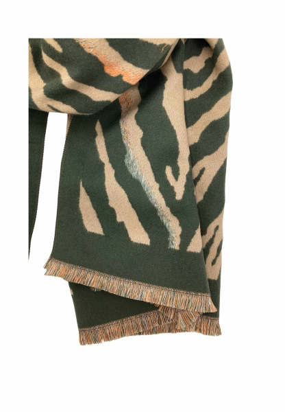 Leslii Schal mit Zebra-Muster Oliv Black Friday