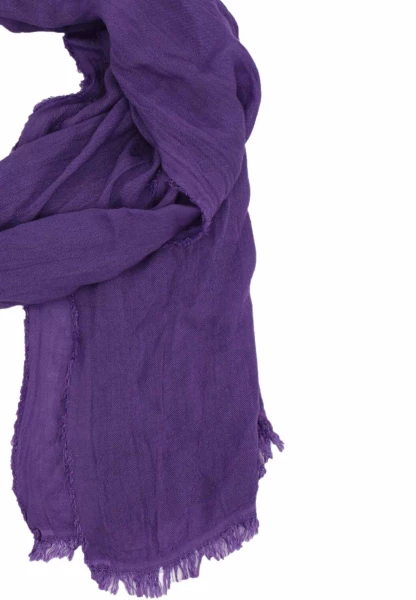 Leslii Schal Uni Viskose Bambus Natur-Schal lila Schal einfarbig nachhaltig Bamboo Lavendel Letzte 3 Tage