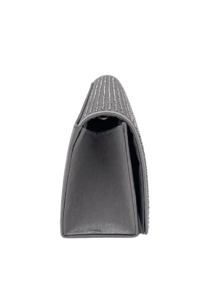 Leslii Clutch Handtasche Glitzer Steinchen in Grau Saisonschlussverkauf