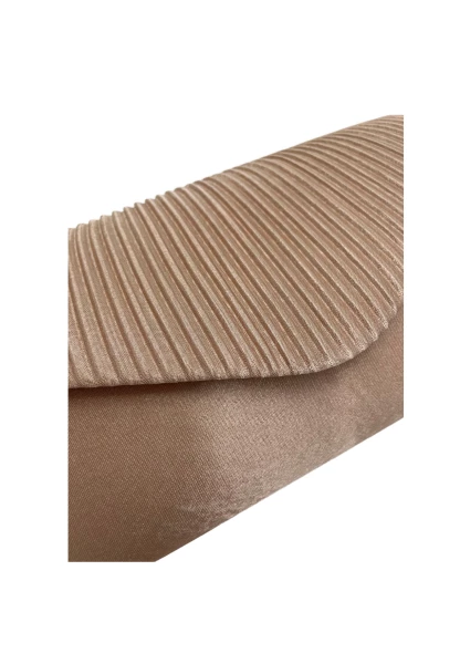 Leslii Clutch Handtasche Schimmer in Beige Muttertagsangebot