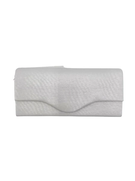 Leslii Clutch Handtasche Schimmer in Weiß Große Rabatte