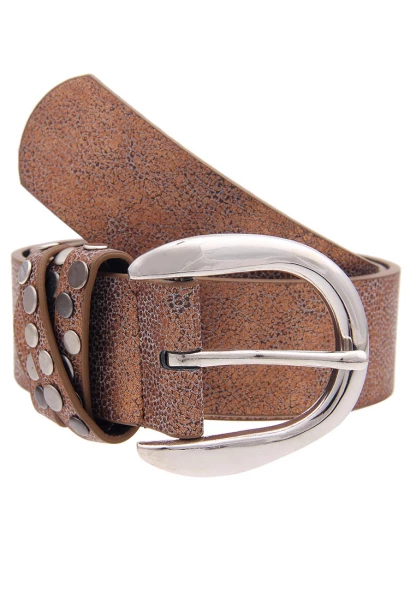 -50% SALE Leslii Damen-Gürtel Single Rivet Polyurethan Breite 3,8cm 500510614 Riesige Ersparnisse