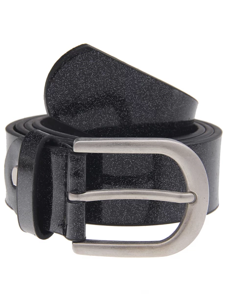 -50% SALE Leslii Gürtel Glitzer Schimmer Schwarz | Damen-Gürtel Mode-Accessoire | Breite 3,2cm Letzter Tag