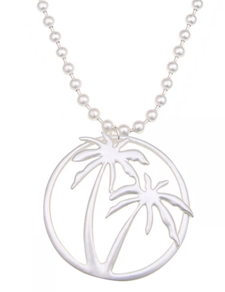 -50% SALE Leslii Lange Halskette Summer Feeling in Silber Speichern exportieren