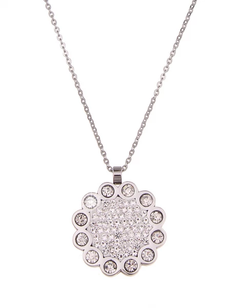 -50% SALE Leslii Premium Quality Damen-Kette Lange Halskette Glitzer Look aus Edelstahl Flash Sale