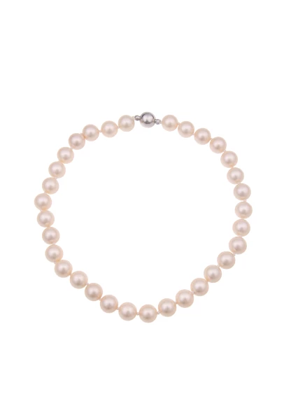 -50% SALE Leslii Kurze Halskette Perlen Mallorca in Beige Online Shopping