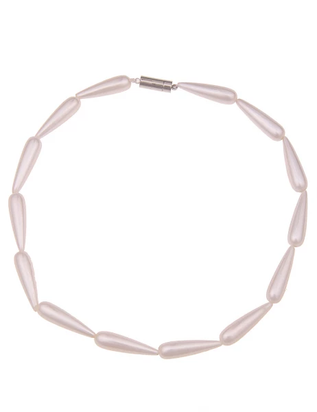 -50% SALE Leslii Premium Quality Kurze Halskette Perlen Tropfen in Weiß Cyber Monday