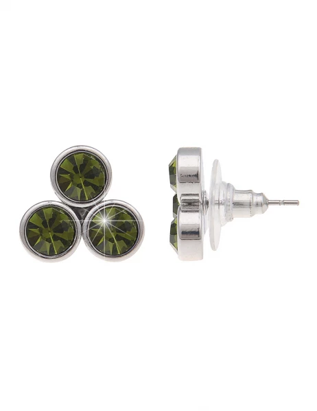-50% SALE! Leslii Ohrringe Ohrstecker Glitzer-Style in Grün Angebote