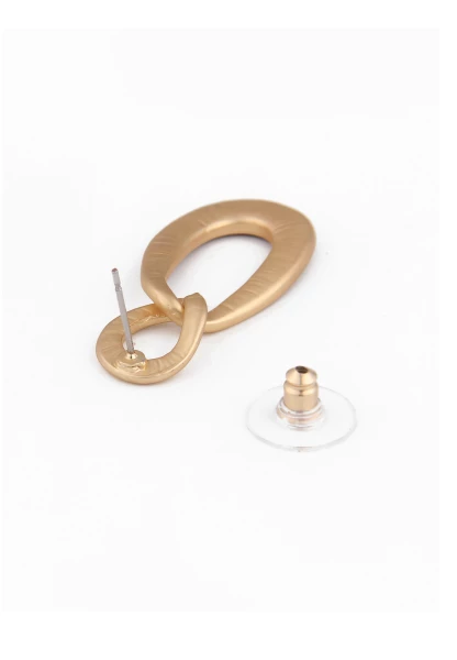 Leslii Damen-Ohrringe mit ovalem Anhänger und Steinchen Modeschmuck-Ohrringe Braun Blau Gold Nur noch ein Tag übrig