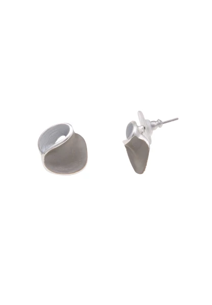 Leslii Damen-Ohrringe Lea graue Ohrstecker silberne Modeschmuck-Ohrringe Ohrschmuck Grau im Angebot